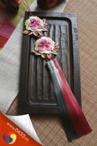 Korean original imported butterfly embroidery pendant bride hanbok pendant H-P01259