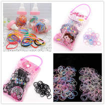 Small milk bottle rubber band Hand bag color black strong pull constantly small rubber band imported ultra high elasticity does not hurt hair