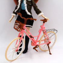 Plastic mini bicycle model Childrens House toy small cloth Jiali Ke Er Tang Guo doll props