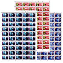 Soviet Stamps 1984 Space TV Career 25 Anniversary 3 Full Edition Ticket New