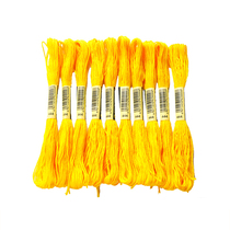 (12 packaging ) cross-embroidery line hand embroidery line matching line cotton line cushion line yellow embroidery line 444