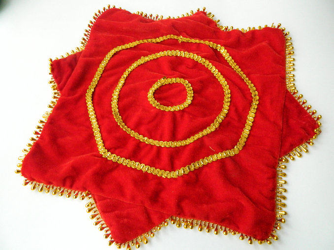 秧歌手绢手帕八角巾二人转广场舞老年体育转巾大号加厚 舞蹈道具