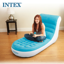 Original INTEX high-grade flocked single back sofa lazy casual inflatable sofa recliner