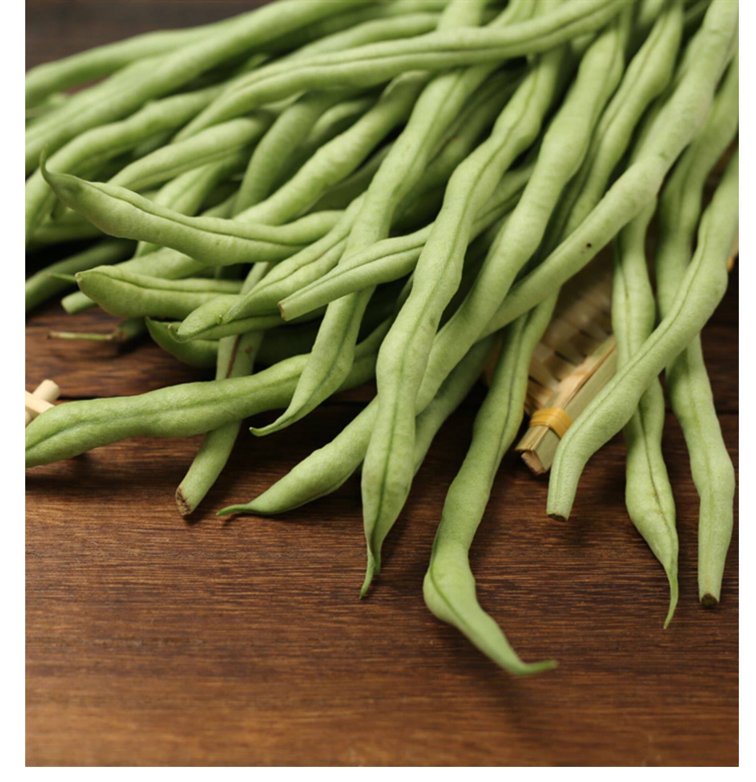 农家自种新鲜蔬菜架豆角白不老