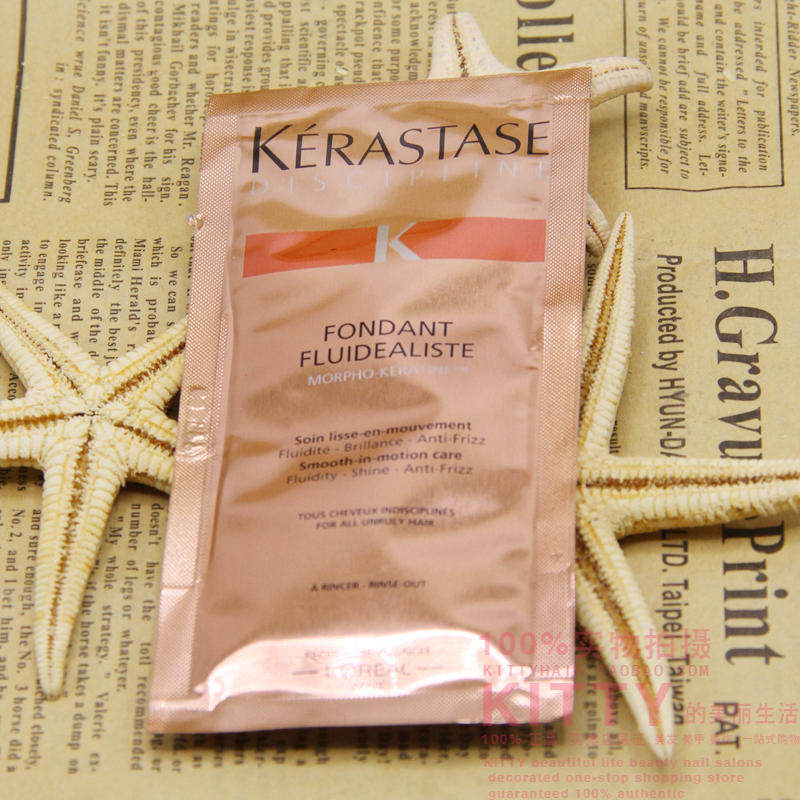 卡诗黛丝逸柔护发素10ml 袋装 持续抵抗毛躁秀发柔顺 顺滑质感!