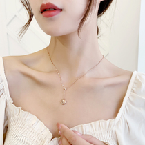 Summer small love necklace women do not fade light luxury clavicle chain high sense 2021 new fashion pendant