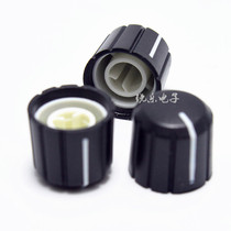 Two-color knob half shaft plastic knob 6mmD shaft potentiometer knob 14 5x13mm volume adjustment knob cap