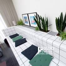 Qushuo ins net celebrity restaurant bar tile Nordic bathroom kitchen wall tile Yin and Yang corner corner arc brick