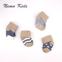 0-3-6-12 months baby socks autumn and Winter pure cotton 1-3 years old cute cartoon winter thickened warm baby socks 9