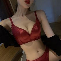 This Life Year Red Lingerie Female Poly up to Tonone Bra No Steel Ring to receive Associate Milk Sexy Bra Suit Wedding