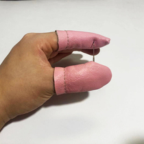 diy handmade goat felt poke poke fingertip sewing anti-slip anti-prick anti-prick finger sleeve cow leather plush poke embroidery