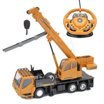 Wireless remote control crane engineering car electric remote control car toy car crane with charging tower crane crane model