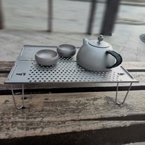 Pure Titanium Outdoor Mini Folding Table Small Table Super Light Portable Field Camping Tea Table Tea Tocasual Table