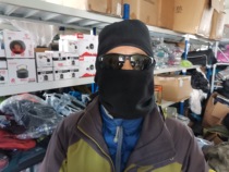 Warm and face mask protective ear windproof and warm headgear outdoor plus suede cold bicycling three-in-one flying tiger hat circumference neck