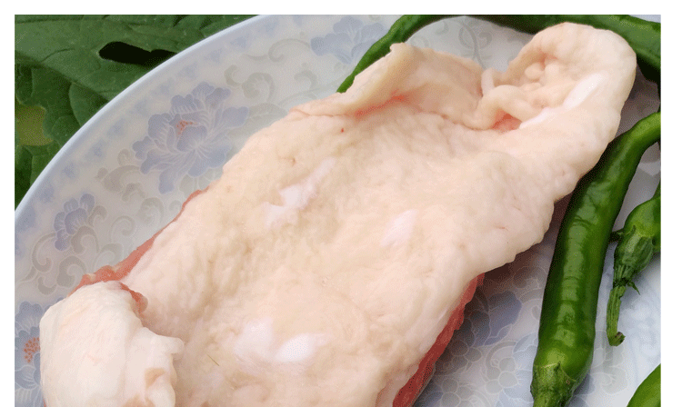 新鲜牛胸口油牛胸口朥火锅食材潮汕火锅食材脆香不腻