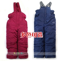 Childrens baby boys and girls in the winter thick pants cotton pants trousers windproof waterproof ski pants thickened