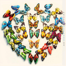 Simulation butterfly three-dimensional double-layer butterfly 3D butterfly mobile phone shop decoration mobile phone counter jewelry 12cm