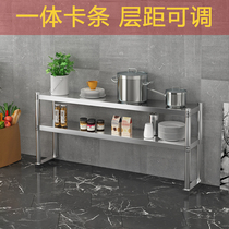Stainless steel two-story three-story countertop stand milk tea shop table rack workbench operating table rack kitchen shelf