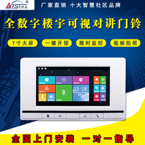 Nittson all-digital building visual intercom indoor unit 7-inch household unit door intelligent doorbell access control system