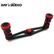 Black straight strip carbon fiber rock wheel rock shank carbon fiber crack hollow metal grip