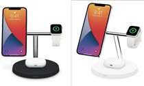 Belkin BOOST↑CHARGE PRO triple wireless charger support MagSafe