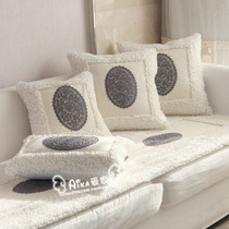 Aika love home Korean household goods Muse gray and white wooden ear Princess fan court pillow