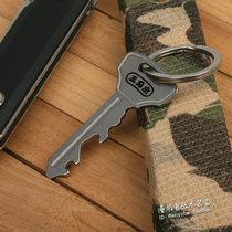 Three-edged Wood multi-function combination tool key bottle opener bottle screwdriver spoke wrench EDC