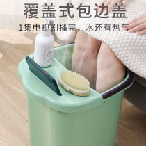 Heightened bucket soaking feet can wash knees home adults and elderly health care fumigation calf washing feet massage foot bath bucket