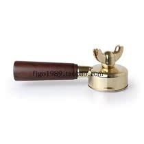 Italian imported La Pavoni Rod brass gold handle with wooden handle-395304