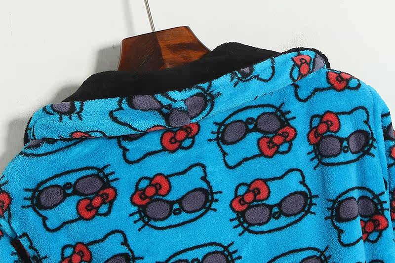 Бархатная накидка, демисезонное термобелье, пижама, комплект, эластичная талия 