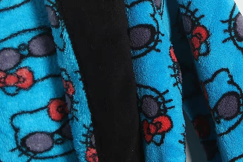 Бархатная накидка, демисезонное термобелье, пижама, комплект, эластичная талия 