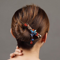 Retro style hairclip duckbill large horn clip single clip clip clip back of the head elegant mother headdress women