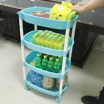 Ground-based plastic movable hotel wine trolley multi-layer kitchen rack dining cart cart