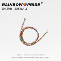 RainbowPride Rainbow multi-purpose pattern glasses chain Simple mask anti-loss slip ear strap hook Bo rope necklace