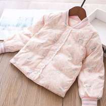 Girls down baseball uniforms 90 velvet winter wear new children and children Girls short thin down liner jacket