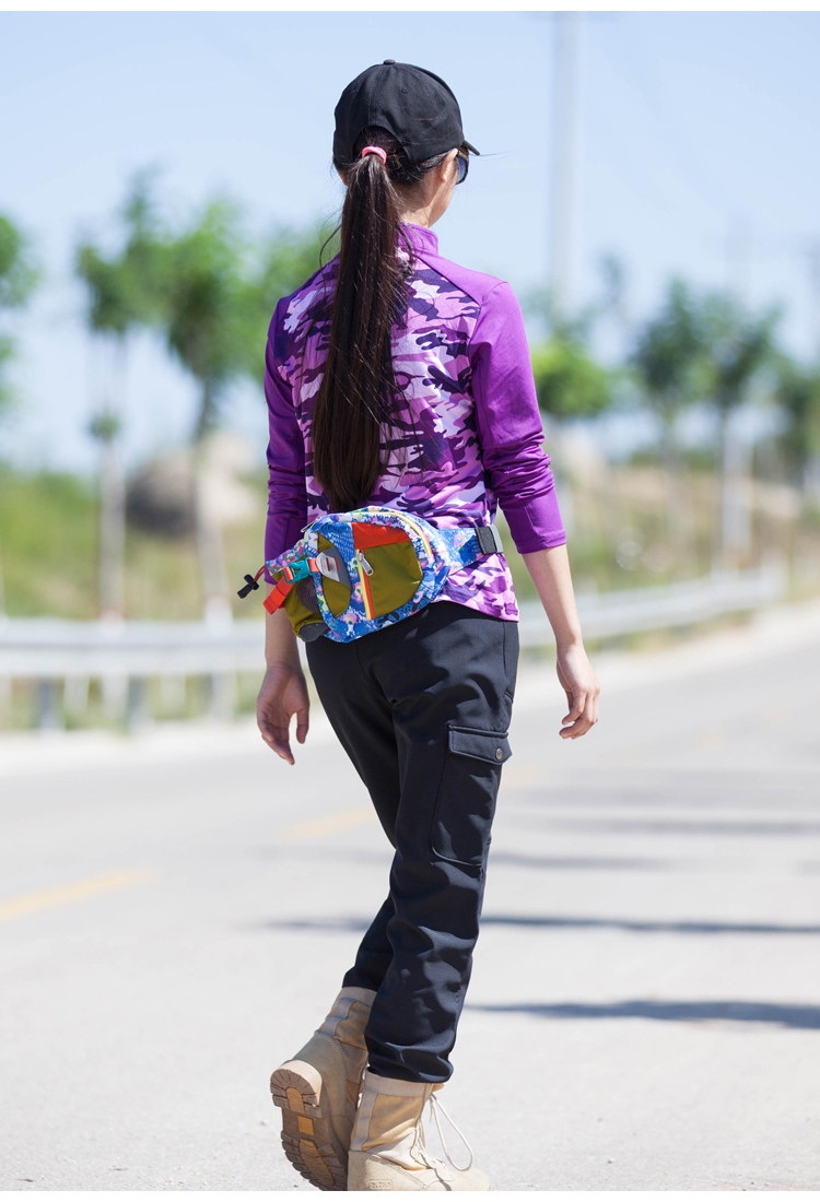 户外运动女速干衣长袖冰感透气登山衣服徒步女装快干衣女速干t恤