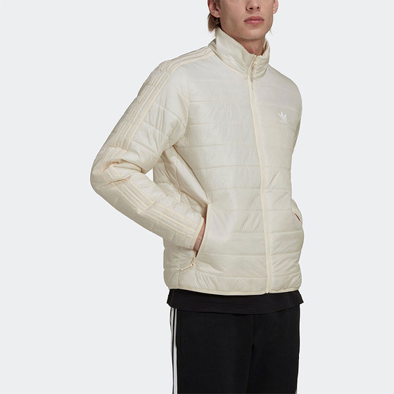 Adidas/Authentic Clover Men's Lightweight, Warm Stand up Neck Comfortable Sports Cotton Coat HL9214 Adidas/Authentic Clover Men's Lightweight, Warm Stand up Neck Comfortable Sports Cotton Coat HL9214