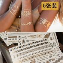 Island Travel Seaside Sticker Beach SuppliesOutgoing Travel Hot Festive Wedding Lock Bone Tattoo Paste