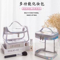 Washing bag transparent simple waterproof large capacity Fitness Travel portable cosmetic bag female storage bag bath bag bath bag