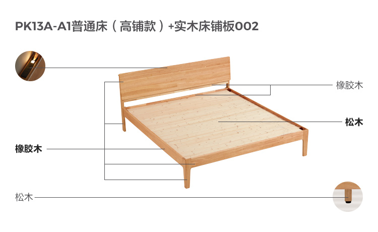PK13A-A1 Комбинированный материал-анализ-коренной кровать (высокий магазин)