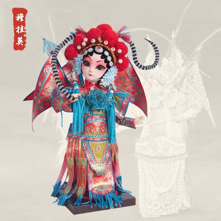 唐人坊絹人娃娃京劇楊貴妃人偶手工藝國粹禮品送外國友人非遺特色