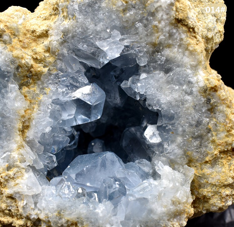 天然蓝水晶水晶洞原石蓝晶石蓝晶洞矿石矿物晶体天青石摆件