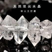 Crystal Bracelet Necklace Shiny Drilling double pointed crystal Water biliary Black Flow Shakhyl Mont Men and women Backbone Original Stone Crystal