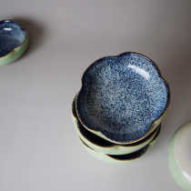 Jingdezhen creative ceramic ashtray mini flower pot cat dog food milk melon seeds fruit plate cold dish vinegar plate