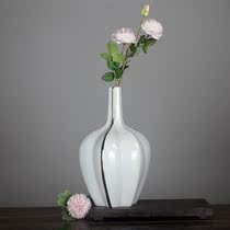 Modern minimalist ceramic dried flower vase Nordic home decorations TV cabinet table light luxury home furnishings soft clothes