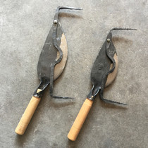 Handcrafted forging of cane cutter Knife Cutting Machine Small Turn Knife Stainless Steel Quadrilateral Bracket Cane Knife Cut block Slicing Knife