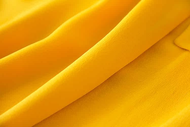 大摆连衣裙女 真丝双绉小立领长袖 2019春款 春日童话_连衣裙_便宜推