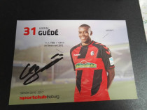 Official autographed card in Freiburg Gedslovakia