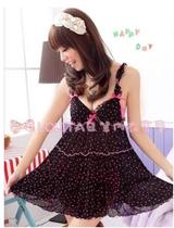 Pajamas female summer nightdress sexy floral sling cute suit princess Japanese cake skirt