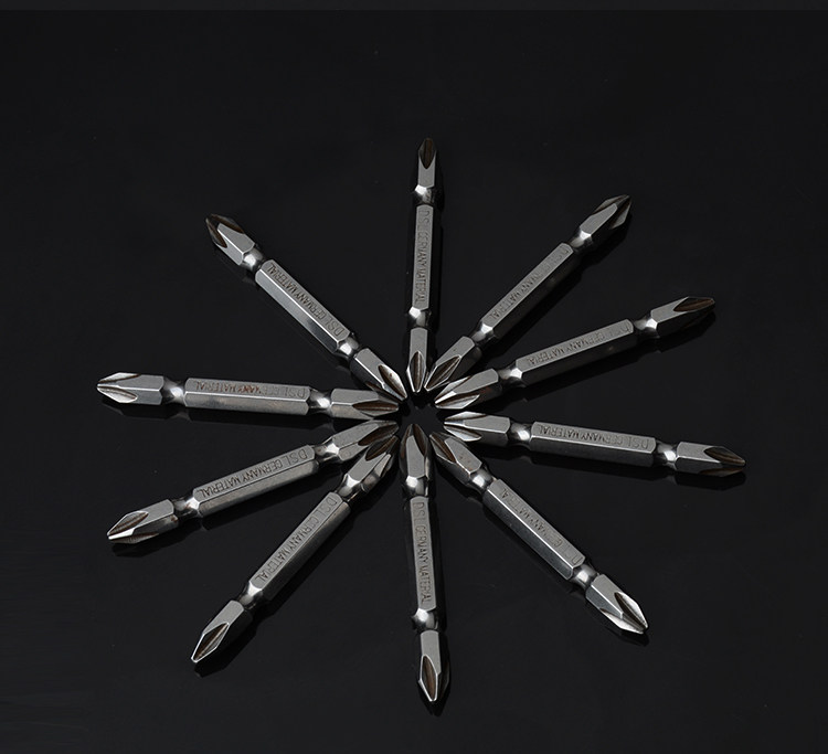 dsl s2钢 500mm加长加硬双头十字批头 电动螺丝刀头风批头磁性